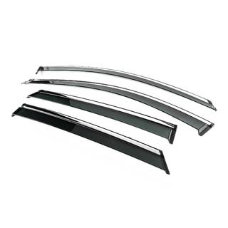 Deflectoare geamuri cu ornament cromat Niken Luxury (4 buc) foto 2