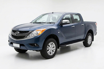 Mazda BT-50 2012- Praguri Laterale Duru (2 buc, Aluminiu) foto 1