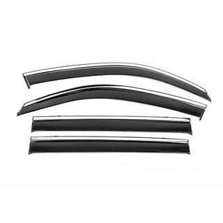 Deflectoare geamuri cu ornament cromat Niken Luxury (2008-2015, 4 buc) Lexus LX570/450d 2008-2022 foto 1