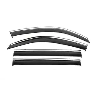 Deflectoare geamuri cu ornament cromat Niken Luxury (2008-2015, 4 buc) foto 1