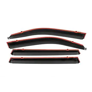 Deflectoare geamuri cu ornament cromat Niken Luxury (2008-2015, 4 buc) foto 3