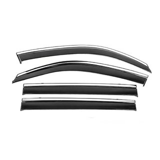 Deflectoare geamuri cu ornament cromat Niken Luxury (4 buc) Toyota Land Cruiser 200 2007-2021 foto 2