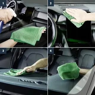 Laveta din microfibra pentru geamuri si interior 38x38 cm Sonax foto 3