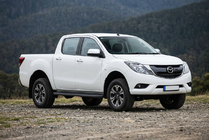 Mazda BT-50 2012- Praguri Laterale Bosphorus Black (2 buc, Aluminiu) foto 1