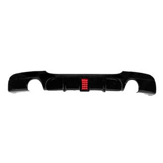 Difuzor bara spate pentru evacuare simpla dubla laterala LED (pentru M-Sport, ABS) foto 1