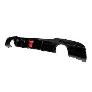 Difuzor bara spate pentru evacuare simpla dubla laterala LED (pentru M-Sport, ABS) foto 2