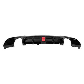 Difuzor bara spate pentru evacuare simpla dubla laterala LED (pentru M-Sport, ABS) foto 4