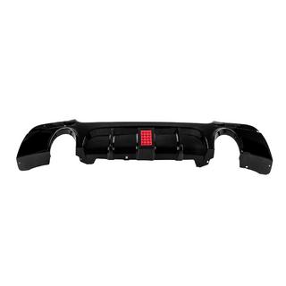 Difuzor bara spate pentru evacuare simpla dubla laterala LED (pentru M-Sport, ABS) foto 4