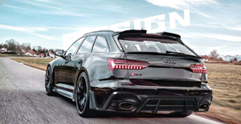 Audi A6 C8 2018–2025 Kit caroserie AE-Design Carbon (pentru RS6) foto 2
