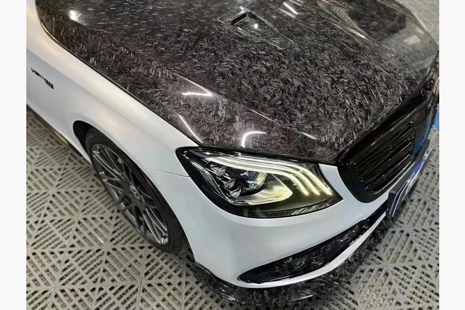 Mercedes S-class W222 2013-2022 Capota (Forged Carbon) Foto 2