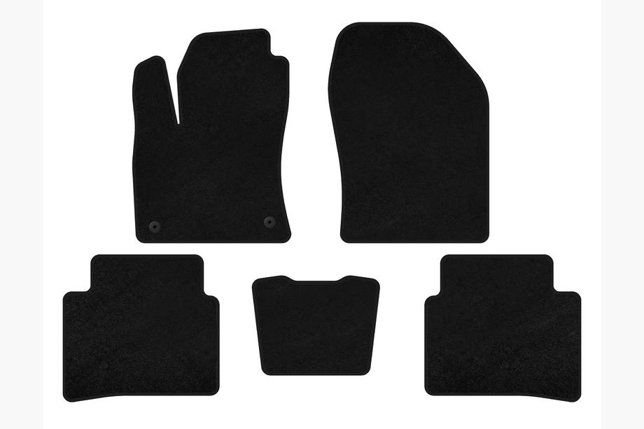 Toyota Prius 2015-2022 Covorase textile Deluxe (LB, Negru) Foto 1