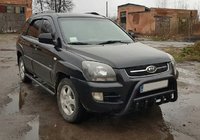 Kia Sportage 2004-2010 Bull Bar WT003 Negru (Otel Inoxidabil) foto 3