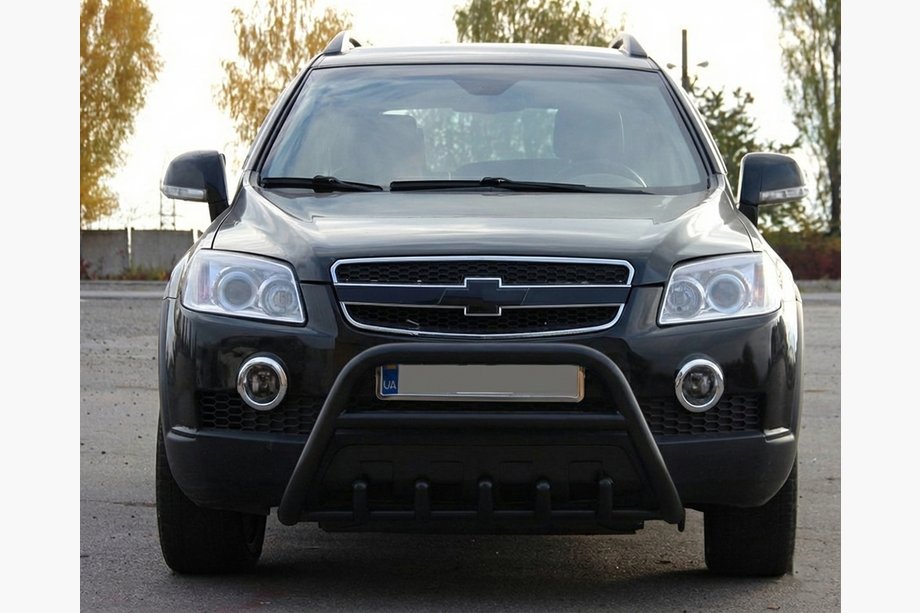 Chevrolet Captiva 2006-2019 Bara Fata WT003 Negru (Otel Inoxidabil) Image