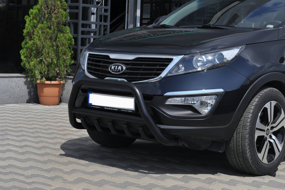 Kia Sportage 2010-2015 Bull Bar WT003 Negru (Otel Inoxidabil) Image