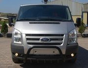 Ford Transit 2000–2014 Bull Bar WT003 Negru (2006-2014, Otel Inoxidabil) foto 5
