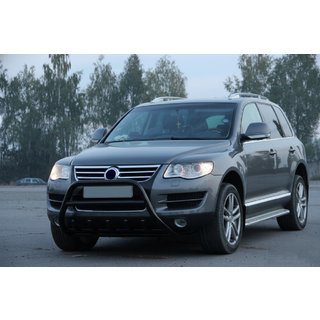 Bullbar WT003 Black Special (Otel Inoxidabil) Volkswagen Touareg 2002–2010 foto 4