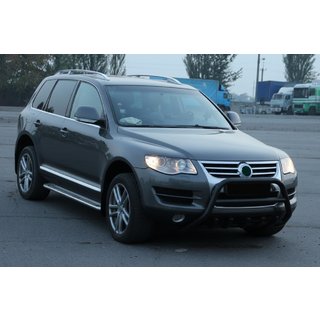 Bullbar WT003 Black Special (Otel Inoxidabil) Volkswagen Touareg 2002–2010 foto 3