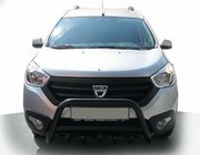 Dacia Dokker 2013-2022 Bull Bar WT003 Negru (Otel Inoxidabil) foto 1