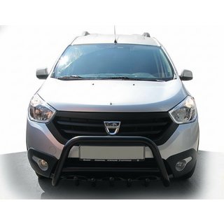 Bull Bar WT003 Negru (Otel Inoxidabil) Dacia Dokker 2013-2022 foto 1