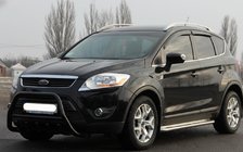 Ford Kuga 2008-2013 Bull Bar WT003 Negru (Otel Inoxidabil) foto 1