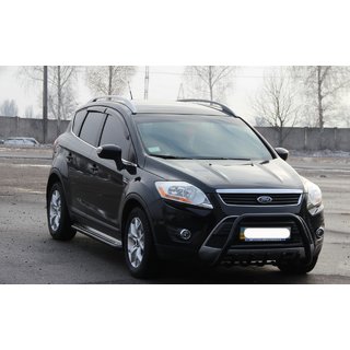 Bull Bar WT003 Negru (Otel Inoxidabil) Ford Kuga 2008-2013 foto 3