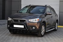 Mitsubishi ASX 2010-2023 Bull Bar WT003 Negru (Otel Inoxidabil) foto 4