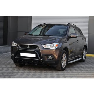 Bull Bar WT003 Negru (Otel Inoxidabil) Mitsubishi ASX 2010-2023 foto 4