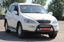 SsangYong Kyron 2005-2014 Bullbar WT003 Negru Inox foto 6