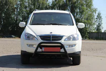 SsangYong Kyron 2005-2014 Bullbar WT003 Negru Inox foto 3