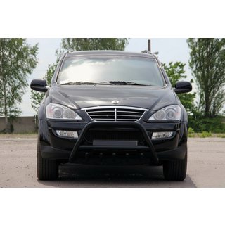 Bullbar WT003 Negru Inox SsangYong Kyron 2005-2014 foto 2