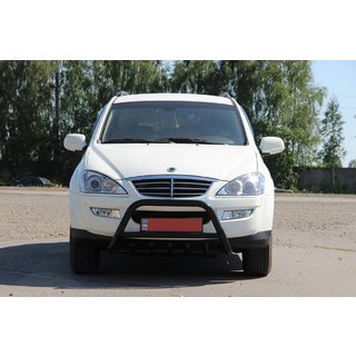 Bullbar WT003 Negru Inox SsangYong Kyron 2005-2014 foto 3