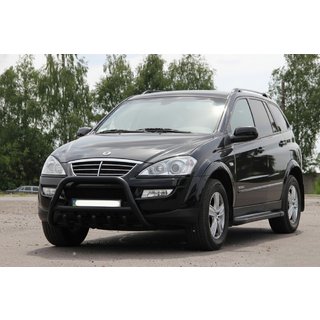 Bullbar WT003 Negru Inox SsangYong Kyron 2005-2014 foto 1