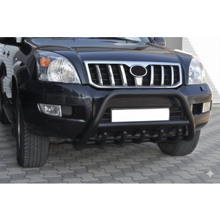 Bullbar jos WT003 Negru (Otel inoxidabil) Toyota Land Cruiser Prado 120 2002-2009 foto 3