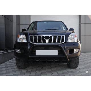 Bullbar jos WT003 Negru (Otel inoxidabil) Toyota Land Cruiser Prado 120 2002-2009 foto 4