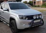 Volkswagen Amarok 2010-2022 Bullbar WT003 Negru Inox foto 4