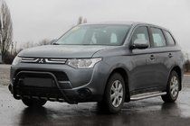 Mitsubishi Outlander 2012-2021 Bull Bar WT004 Negru (Otel Inoxidabil) foto 1