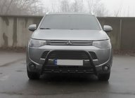 Mitsubishi Outlander 2012-2021 Bull Bar WT004 Negru (Otel Inoxidabil) foto 2