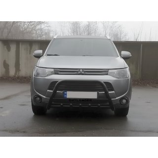 Bull Bar WT004 Negru (Otel Inoxidabil) Mitsubishi Outlander 2012-2021 foto 3