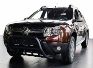 Renault Duster 2008–2017 Bullbar fara inscriptie WT003 Negru (inox) foto 1