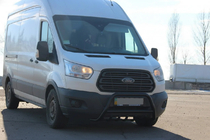 Ford Transit 2014- Bull Bar WT003 Negru (Otel Inoxidabil) foto 1