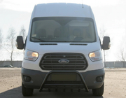 Ford Transit 2014- Bull Bar WT003 Negru (Otel Inoxidabil) foto 2