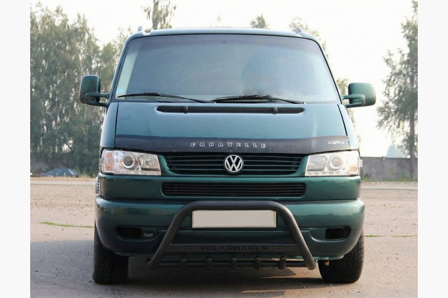 Volkswagen T4 Caravelle/Multivan 1990–2003 Bull Bar WT004 Negru (Otel Inoxidabil) Foto 3