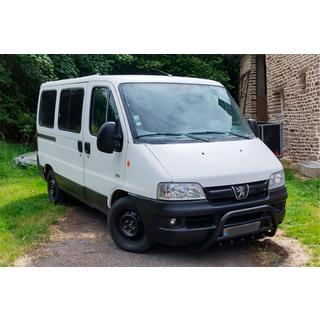 Bull Bar WT003 Negru (Otel Inoxidabil) Peugeot Boxer 1994-2006 foto 1