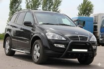 SsangYong Action 2005-2018 Bullbar WT003 Negru Inox foto 1