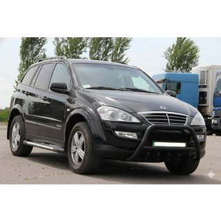 Bullbar WT003 Negru Inox SsangYong Action 2005-2018 foto 1