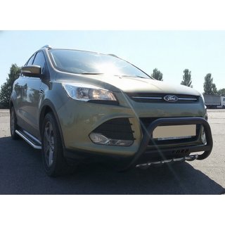 Bull Bar WT004 Negru (Otel Inoxidabil) Ford Kuga/Escape 2013-2019 foto 1