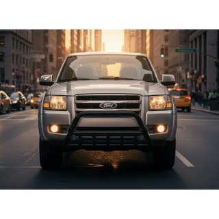 Bullbar WT003 Negru Inox foto 3