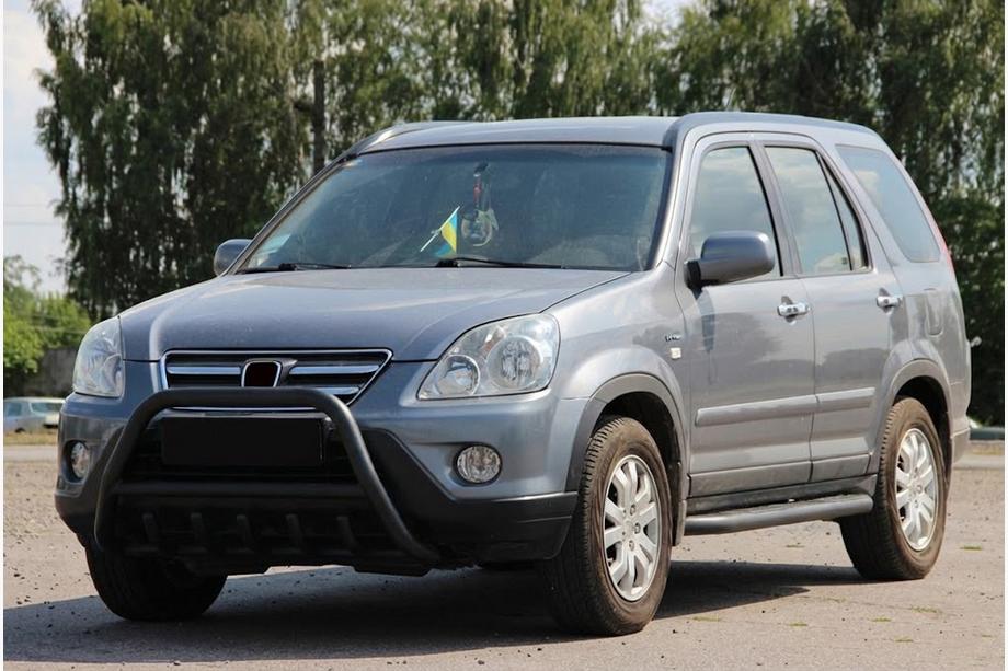 Honda CRV 2001-2006 Bull Bar WT003 Negru (Otel Inoxidabil) Image