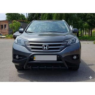 Protectie Fata WT003 Negru (Otel Inoxidabil) Honda CRV 2012-2016 foto 1