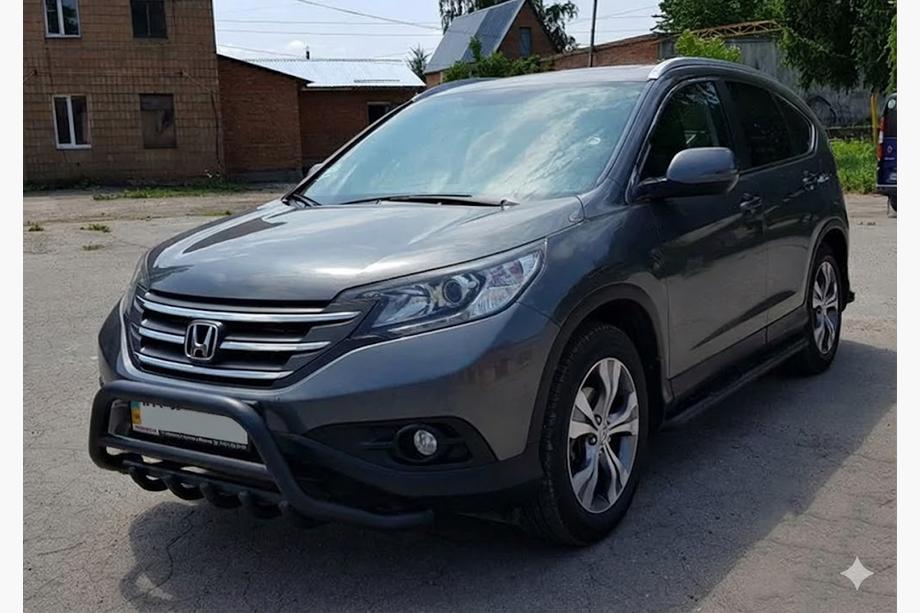 Honda CRV 2012-2016 Protectie Fata WT003 Negru (Otel Inoxidabil) Foto 4